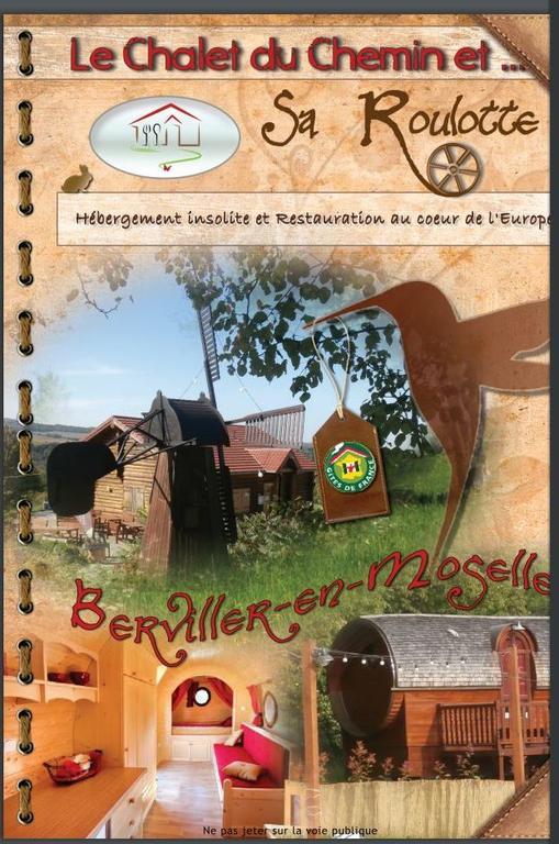 Le Chalet Du Chemin Et Sa Roulotte Berviller-en-Moselle Exterior foto